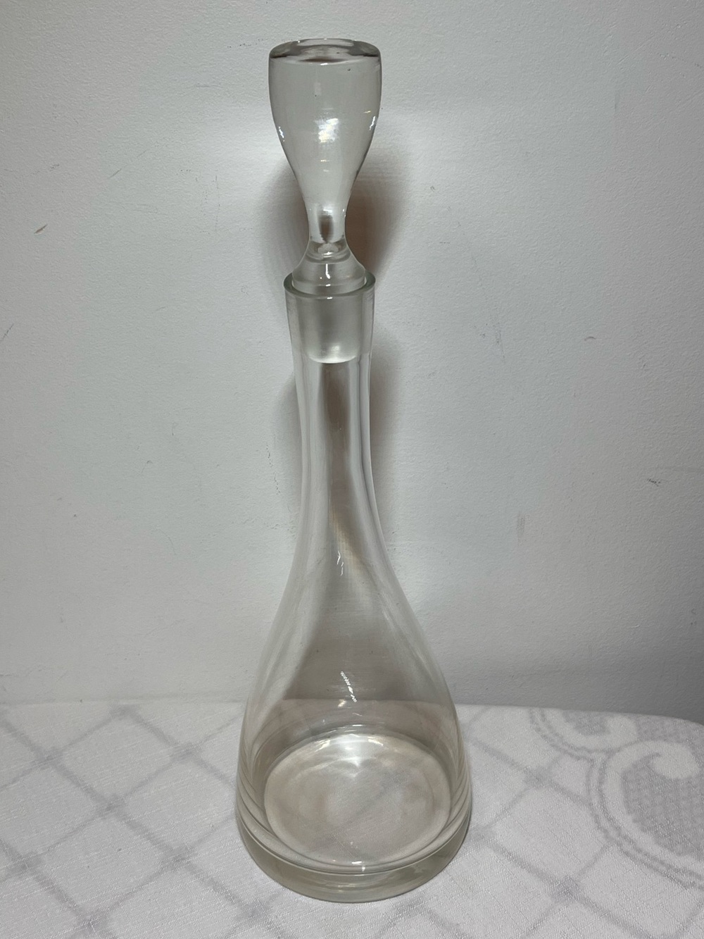 Krosno crystal decanter 
Poland 
Tall, slender & distinct